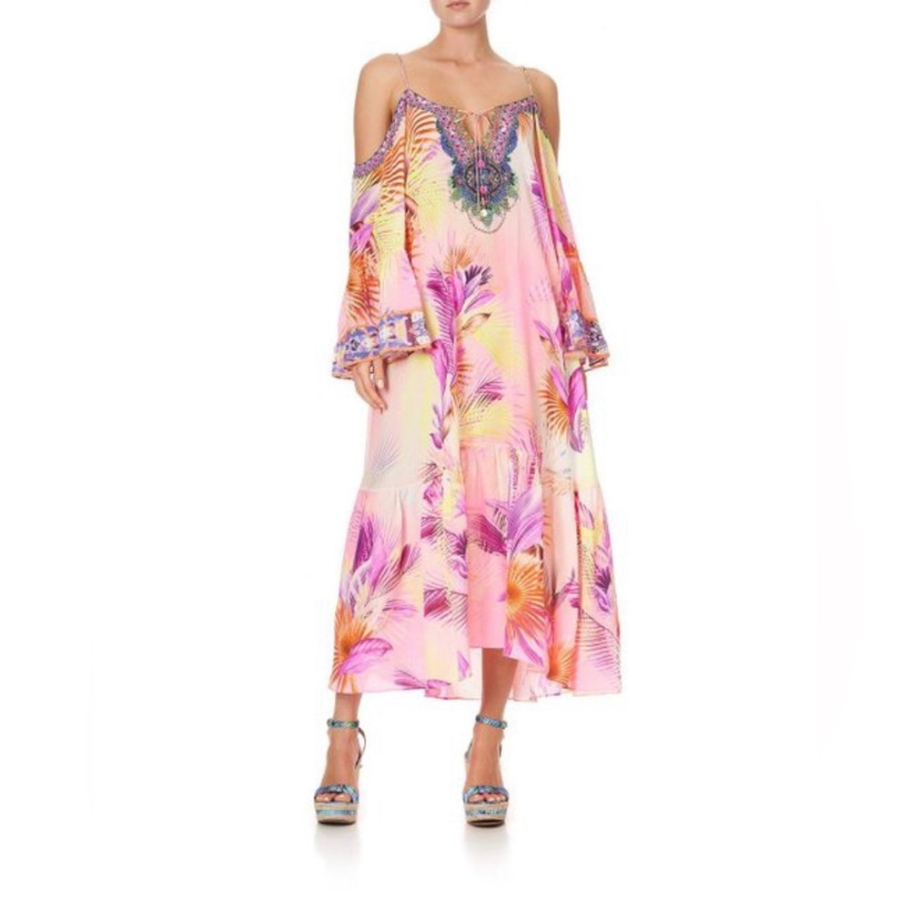 CAMILLA
Women's Drop Shoulder Long Sleeve Dress South Beach Sunrise